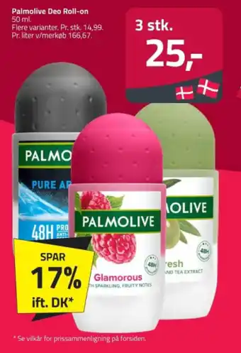 Fleggaard Palmolive Deo Roll-on 50 ml. tilbud