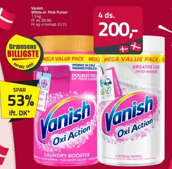 Fleggaard Vanish White el. Pink Pulver tilbud