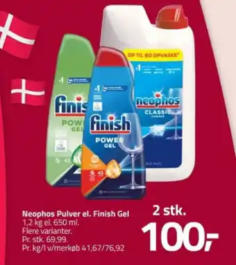 Fleggaard Neophos Pulver el. Finish Gel tilbud