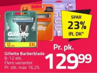 Fleggaard Gillette Barberblade tilbud