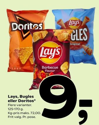 Coop 365 Lays, Bugles eller Doritos tilbud