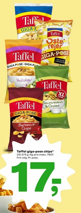 Coop 365 Taffel giga-pose chips tilbud