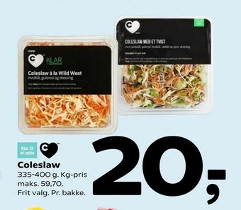 Coop 365 Coleslaw tilbud