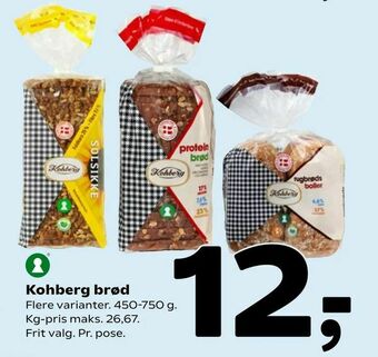 Coop 365 Kohberg brød tilbud