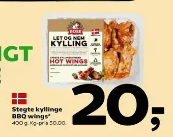 Coop 365 Stegte kyllinge BBQ wings tilbud