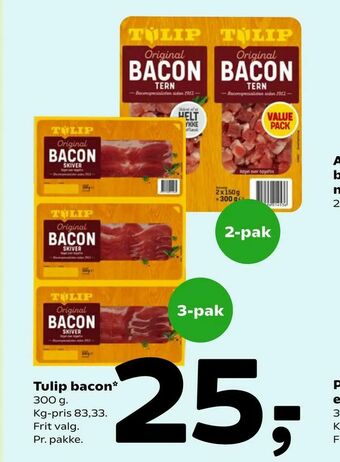 Coop 365 Tulip bacon tilbud
