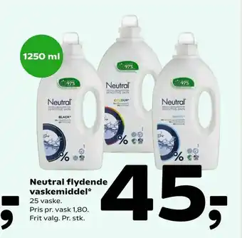 Coop 365 Neutral flydende vaskemiddel tilbud