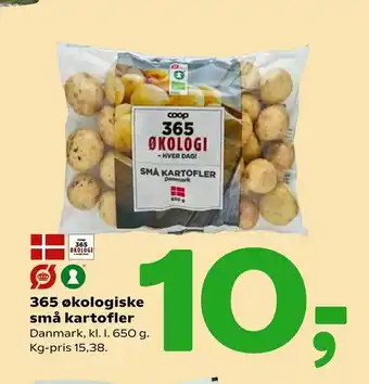 Coop 365 365 økologiske små kartofler tilbud