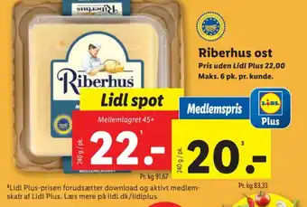 Lidl Riberhus ost tilbud