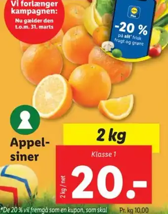 Lidl Appelsiner tilbud