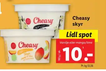Lidl Cheasy skyr tilbud