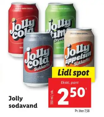 Lidl Jolly sodavand tilbud