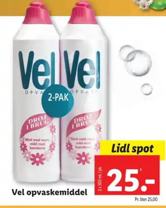 Lidl Vel opvaskemiddel tilbud