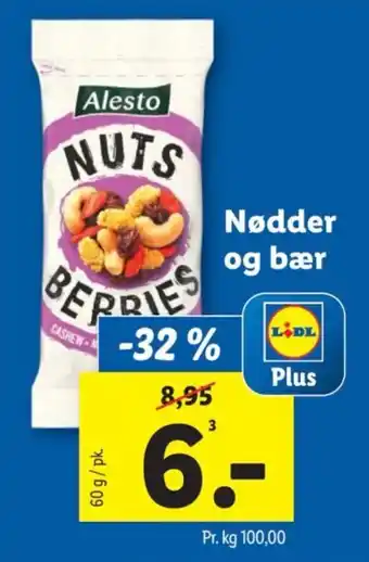 Lidl Nødder og bær tilbud