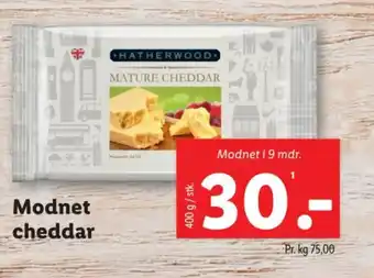 Lidl Modnet cheddar tilbud