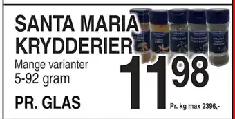 ABC Lavpris SANTA MARIA KRYDDERIER tilbud