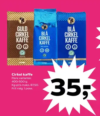 Kvickly Cirkel kaffe tilbud