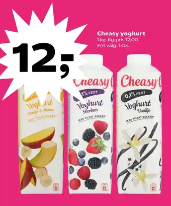 Kvickly Cheasy yoghurt tilbud