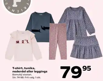 Kvickly T-shirt, tunika, nederdel eller leggings tilbud