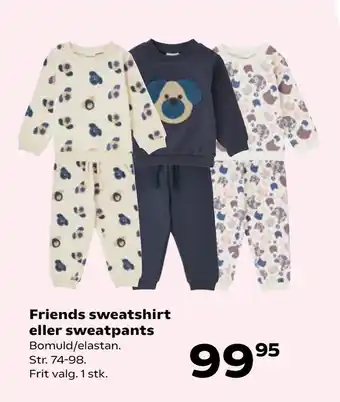 Kvickly Friends sweatshirt eller sweatpants tilbud