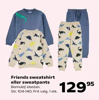 Kvickly Friends sweatshirt eller sweatpants tilbud