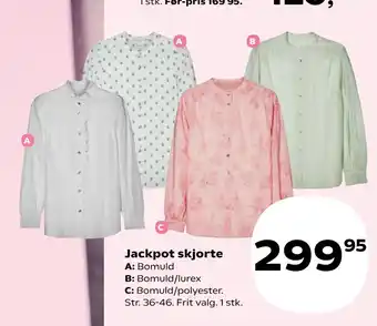 Kvickly Jackpot skjorte tilbud