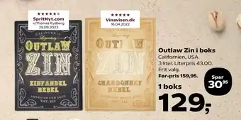 Kvickly Outlaw Zin i boks tilbud
