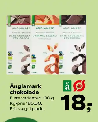 Kvickly Änglamark chokolade tilbud