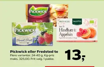 SuperBrugsen Pickwick eller Fredsted te tilbud