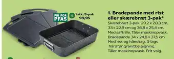SuperBrugsen Bradepande med rist eller skærebræt 3-pak tilbud