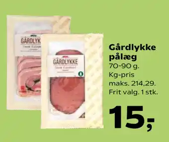 Kvickly Gårdlykke pålæg tilbud