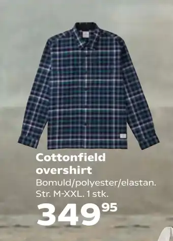 Kvickly Cottonfield overshirt tilbud