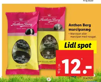 Lidl Anthon Berg marcipanæg tilbud
