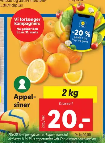 Lidl Appelsiner tilbud