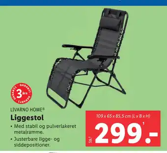 Lidl Liggestol tilbud