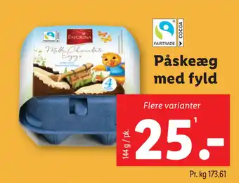 Lidl Påskeæg med fyld tilbud