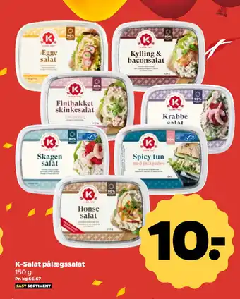 Netto K-Salat pålægssalat tilbud