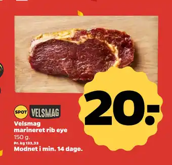 Netto Velsmag marineret rib eye tilbud