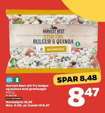 Netto Harvest Best stir fry bulgur og quinoa med grøntsager tilbud