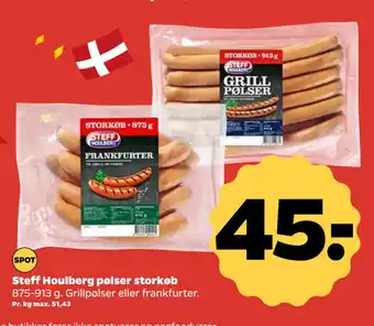 Netto Steff Houlberg pølser storkøb tilbud