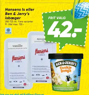Bilka Hansens Is eller Ben & Jerry’s isbæger tilbud