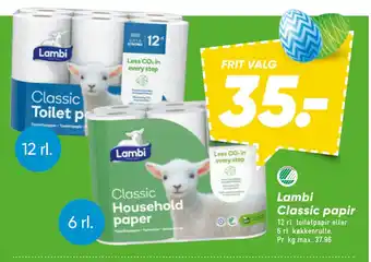 Bilka Lambi Classic papir tilbud