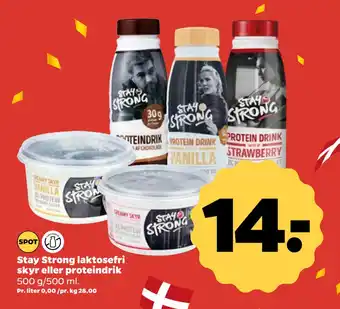 Stay Strong laktosefri skyr eller proteindrik