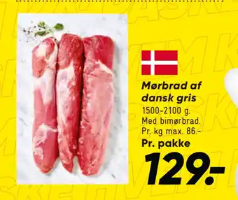 Bilka Mørbrad af dansk gris tilbud
