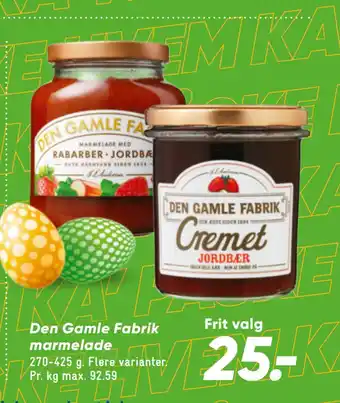 Den Gamle Fabrik marmelade