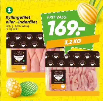 Bilka Kyllingefilet eller -inderfilet tilbud
