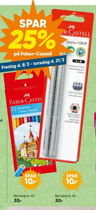 Bilka SPAR 25% på Faber-Castell tilbud