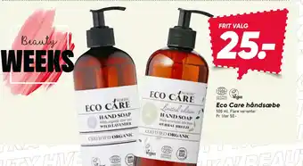 Bilka Eco Care håndsæbe tilbud