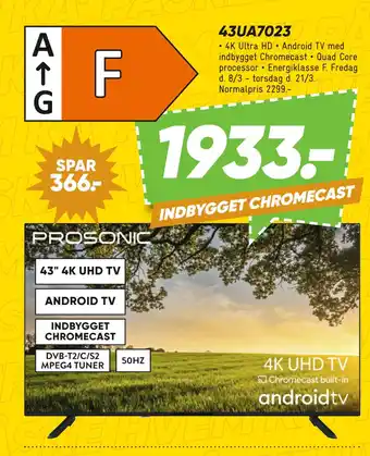Bilka Prosonic 43UA7023 tilbud