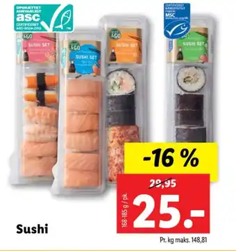 Lidl Sushi tilbud